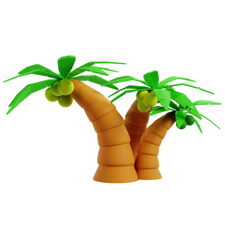 Tropical Coconut Getaway  3D Icon