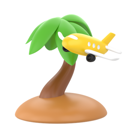 Tropical Flight  3D Icon