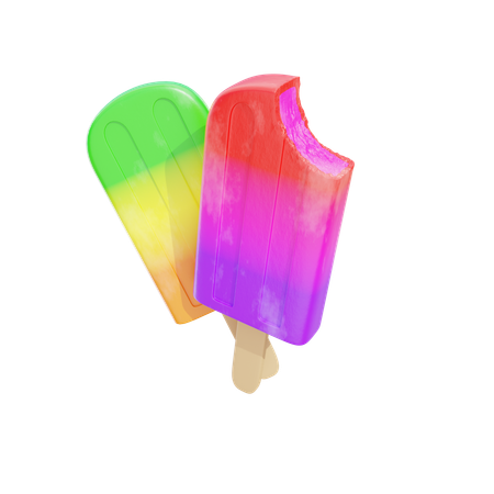 Tropical Fruit Popsicle  3D Icon