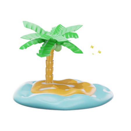 Tropical Tree  3D Icon