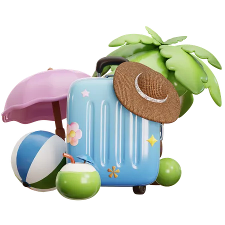 Tropical Vacation  3D Icon