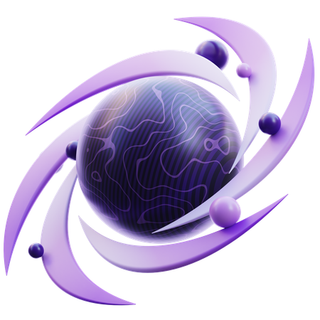 Trou noir  3D Icon