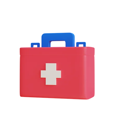 Sac de premiers secours  3D Illustration