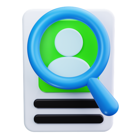 Trouver un contact  3D Icon