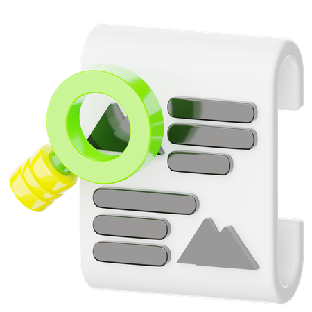 Trouver un document  3D Icon