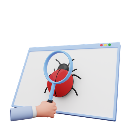 Trouver un virus  3D Icon