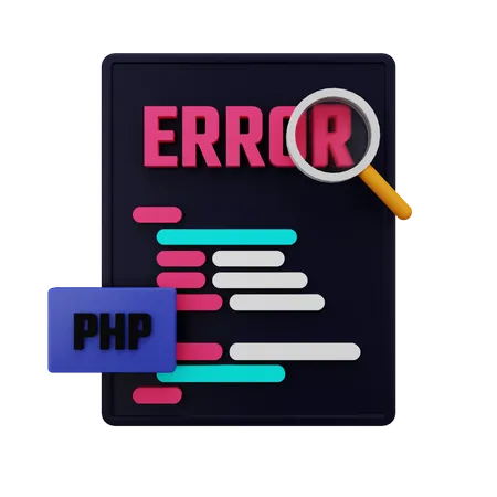 Trouver une erreur dans le code php  3D Icon