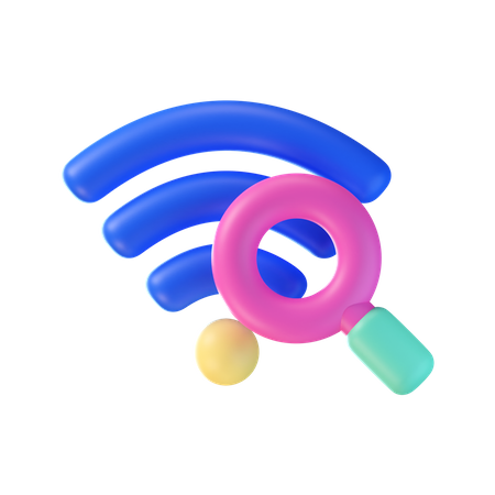 Trouver le Wi-Fi  3D Icon