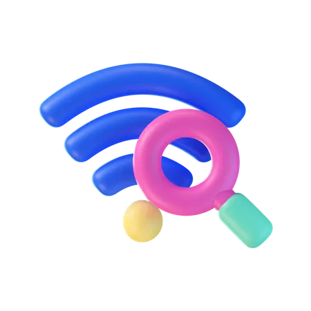 Trouver le Wi-Fi  3D Icon