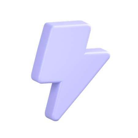 Trovão  3D Icon