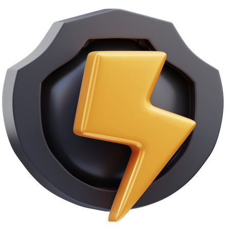 Trovão  3D Icon