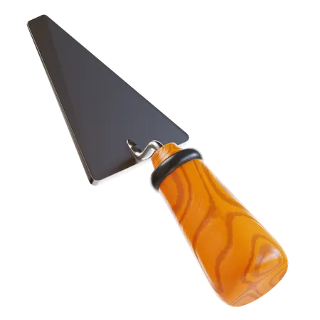 3 D Rendering Trowel Construction Icon 3D Icon