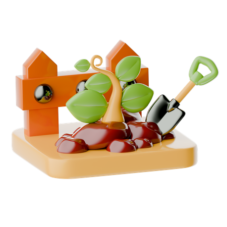 Trowel  3D Icon