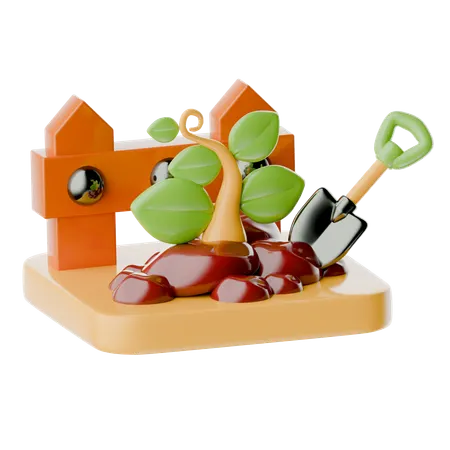 Trowel  3D Icon