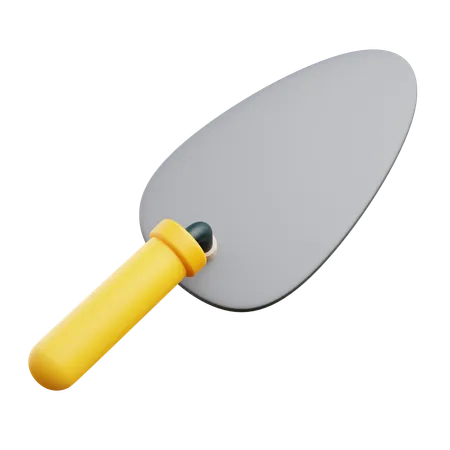 3 D Trowel With Transparent Background 3D Icon
