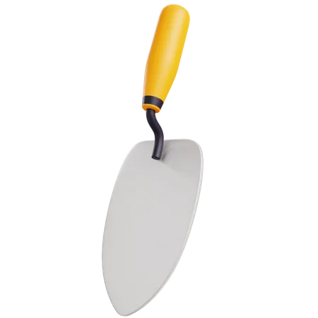 3 D Trowel With Isolated Background 3D Icon