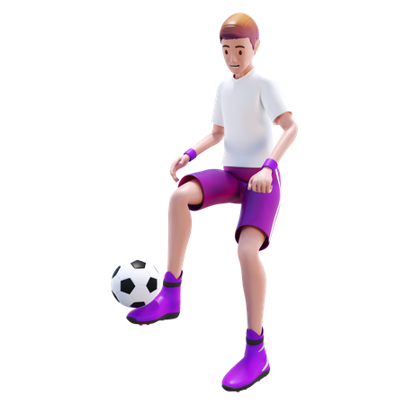 Truc de football  3D Illustration