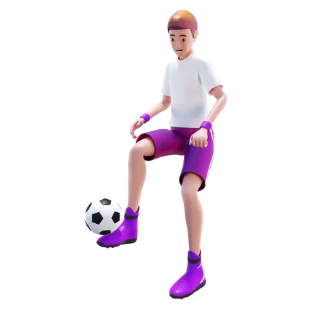 Truc de football  3D Illustration