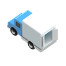 free 3d container truck 