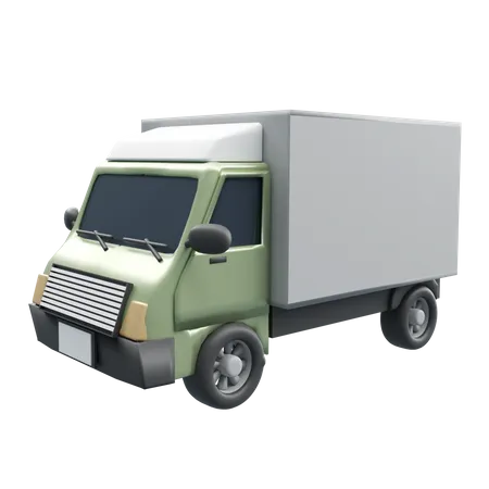 Deliver Logistic Cargo Concept 3 D Rendering Illustration Of A Deliver Truck 3D Illustration