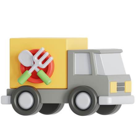 Truck delivery  3D Icon