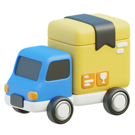 Truck Delivery Service 3D Icon