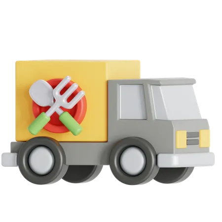 Truck delivery  3D Icon