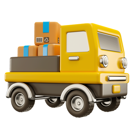 Truck Delivery  3D Icon