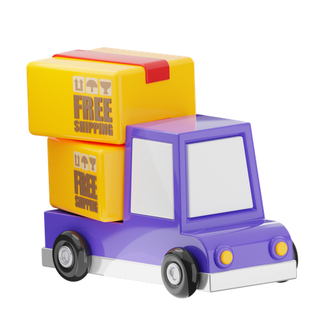 Truck Delivery  3D Icon