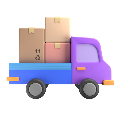Truck Delivery  3D Illustration