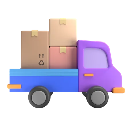Truck Delivery  3D Illustration