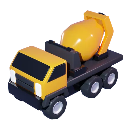 Truck Mixer  3D Icon