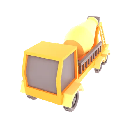 Truck Mixer  3D Icon