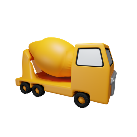 Truck Mixer  3D Icon