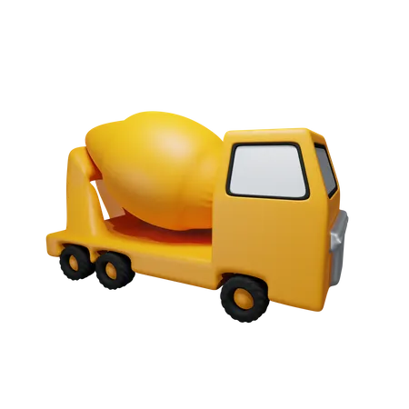 Truck Mixer  3D Icon