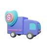 Truck with money