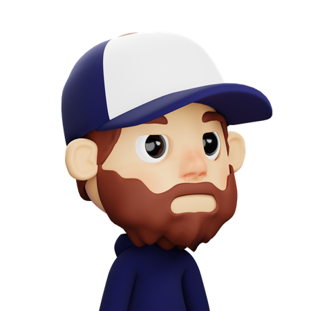 Trucker-Mann  3D Icon