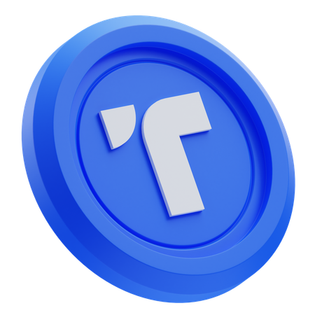 TrueUSD Cryptocurrency  3D Icon