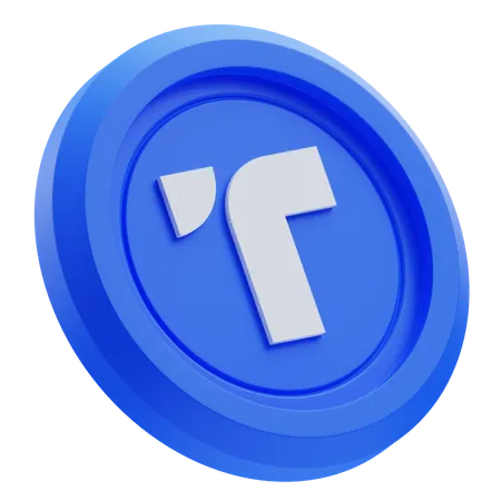 TrueUSD Cryptocurrency  3D Icon