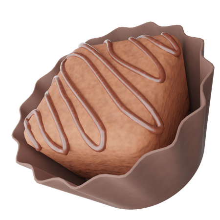 Chocolate trufado  3D Icon