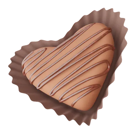 Chocolate trufado  3D Icon