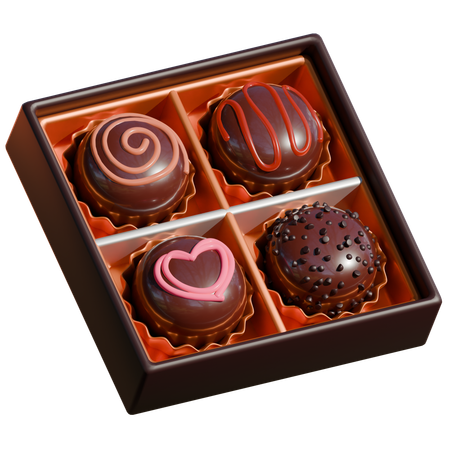 Trufa de chocolate  3D Icon