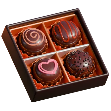Trufa de chocolate  3D Icon