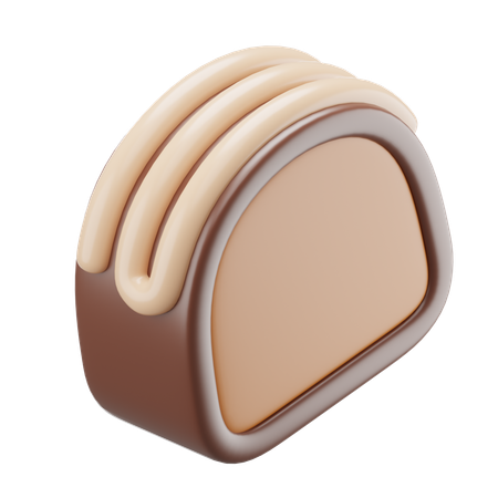 Trufa de chocolate gratis  3D Icon