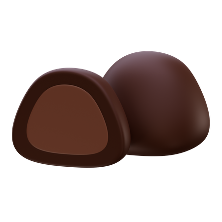 Truffe au chocolat  3D Icon