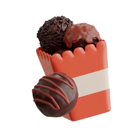 Truffe au chocolat  3D Icon