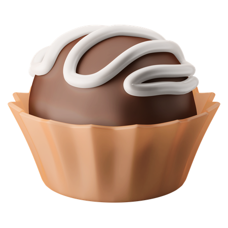 Truffle Cake  3D Icon