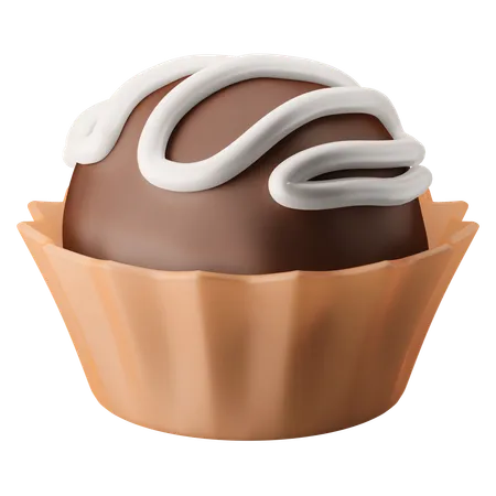 Truffle Cake  3D Icon