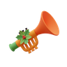 3d trumpet 3d logo