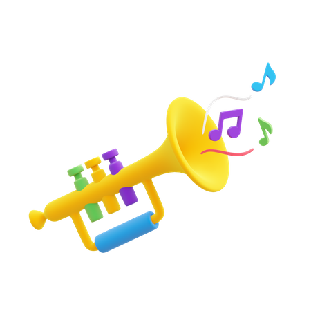 Trumpet  3D Icon